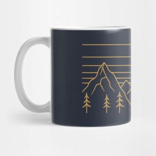 Nature Lines - Golden Version Mug